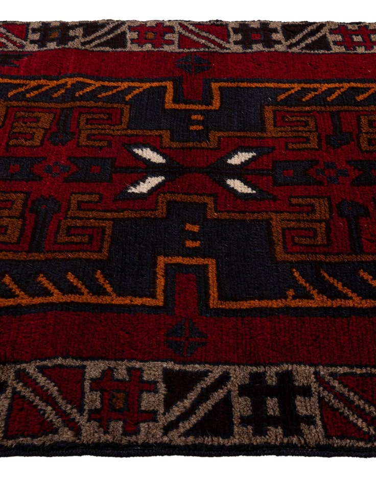 Detail image of  3' x 4' 5  Hand Knotted Balouch Persian Wool Rug
