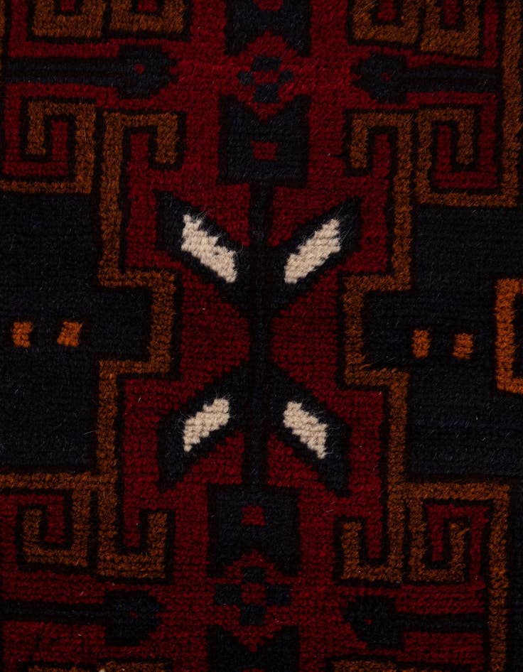 Detail image of  3' x 4' 5  Hand Knotted Balouch Persian Wool Rug