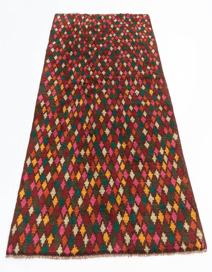 Detail image of  4' 10 x 6' 8  Hand Knotted Balouch Wool Rug