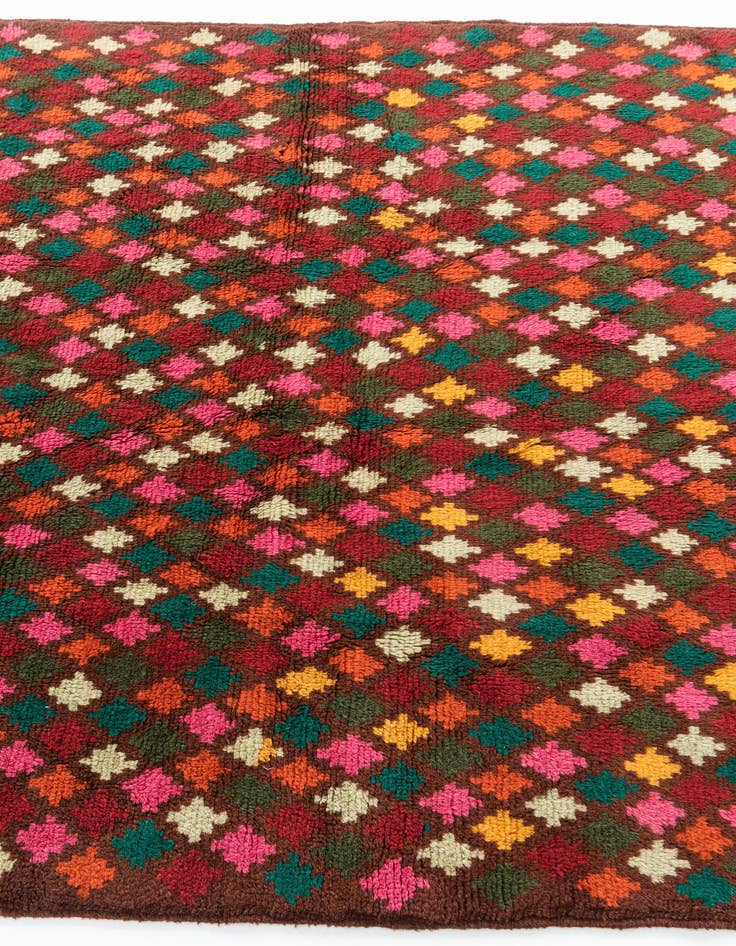 Detail image of  4' 10 x 6' 8  Hand Knotted Balouch Wool Rug