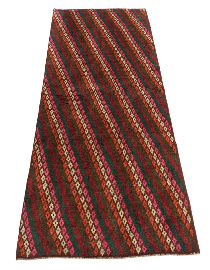 Detail image of  4' 10 x 6' 6  Hand Knotted Balouch Wool Rug