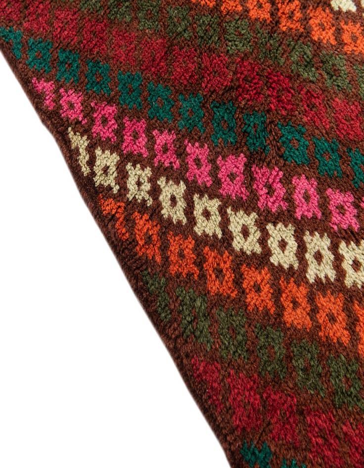 Detail image of  4' 10 x 6' 6  Hand Knotted Balouch Wool Rug