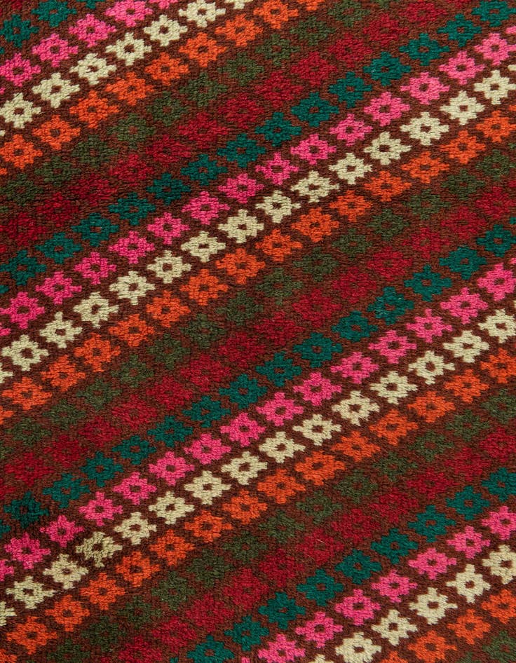 Detail image of  4' 10 x 6' 6  Hand Knotted Balouch Wool Rug