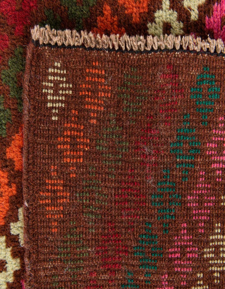 Detail image of  4' 10 x 6' 6  Hand Knotted Balouch Wool Rug