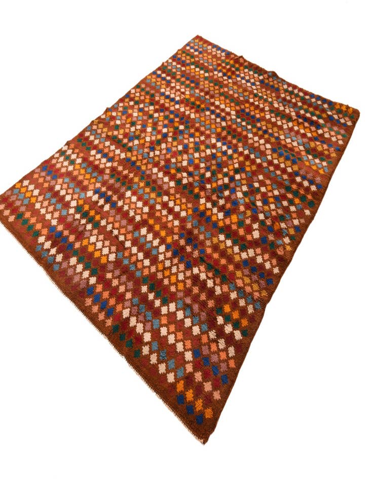 Detail image of  6' x 8' 2  Hand Knotted Balouch Wool Rug