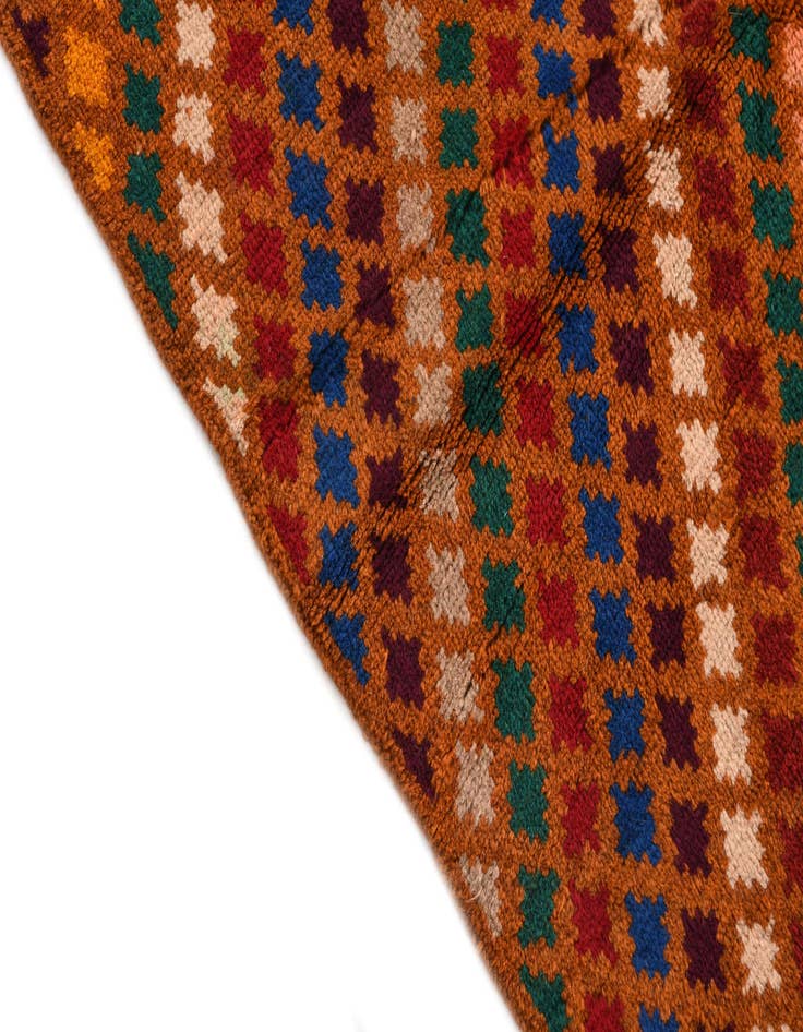 Detail image of  5' 6 x 8'  Hand Knotted Balouch Wool Rug