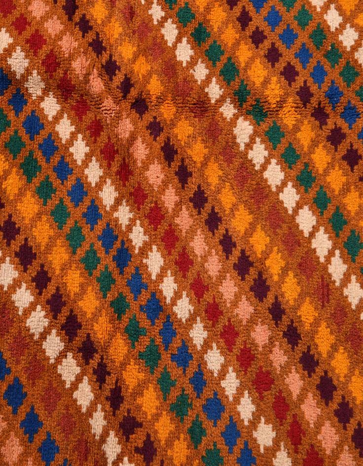 Detail image of  5' 6 x 8'  Hand Knotted Balouch Wool Rug