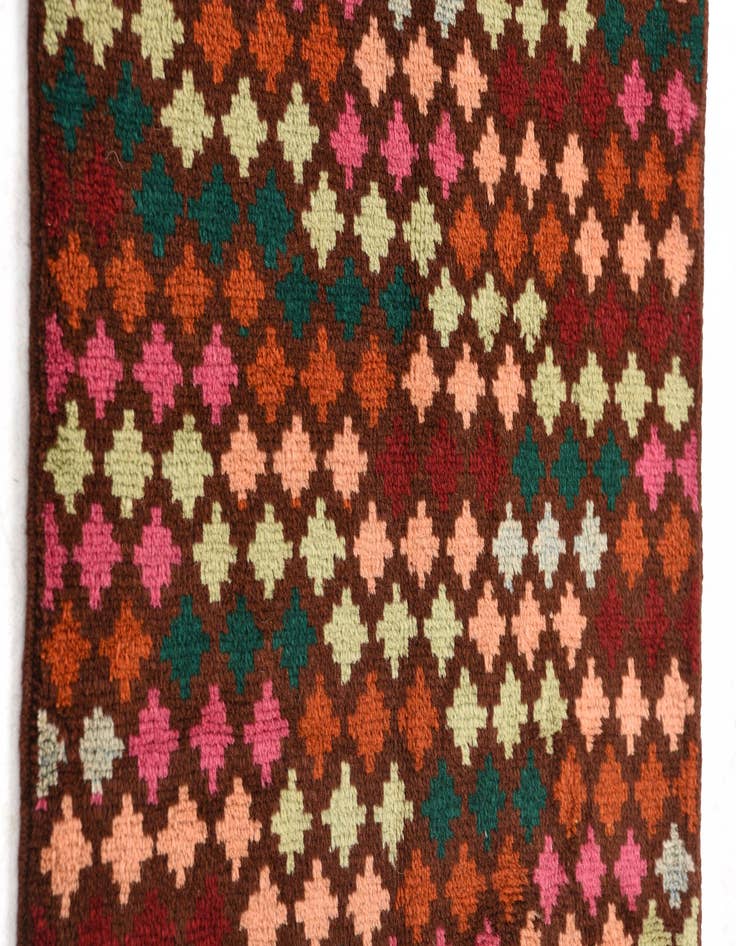 Detail image of  2' 3 x 3'  Hand Knotted Balouch Wool Rug