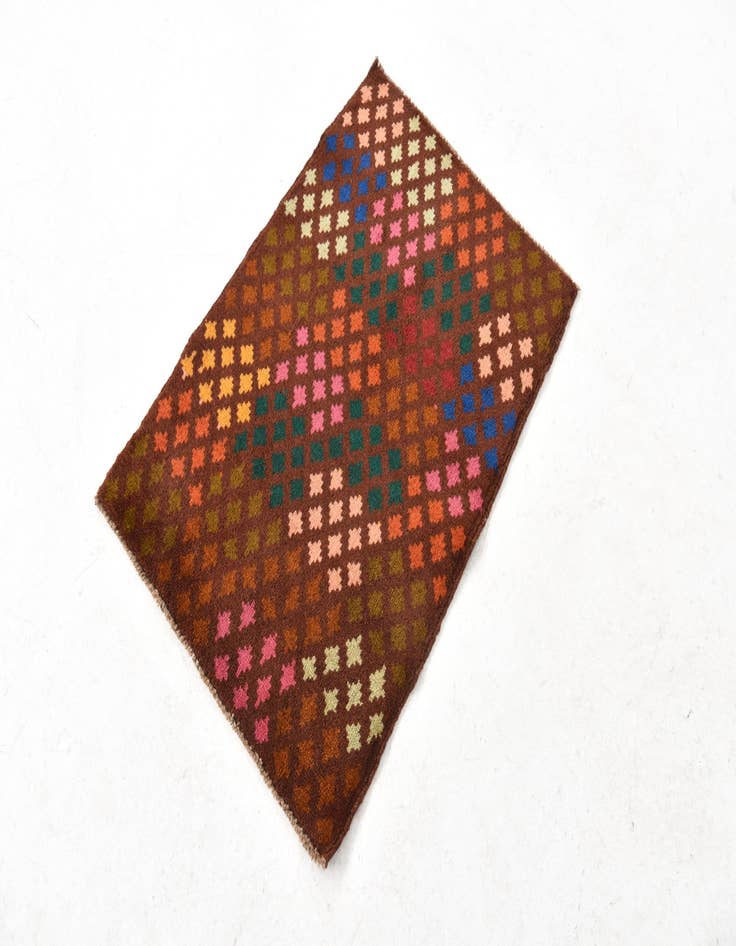 Detail image of  2' 1 x 3'  Hand Knotted Balouch Wool Rug