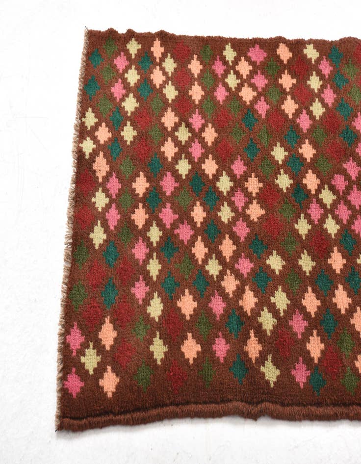 Detail image of  2' 1 x 3'  Hand Knotted Balouch Wool Rug