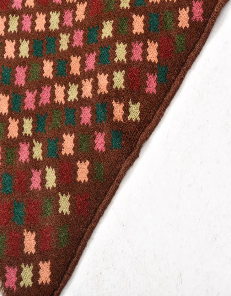 Detail image of  2' 1 x 3'  Hand Knotted Balouch Wool Rug