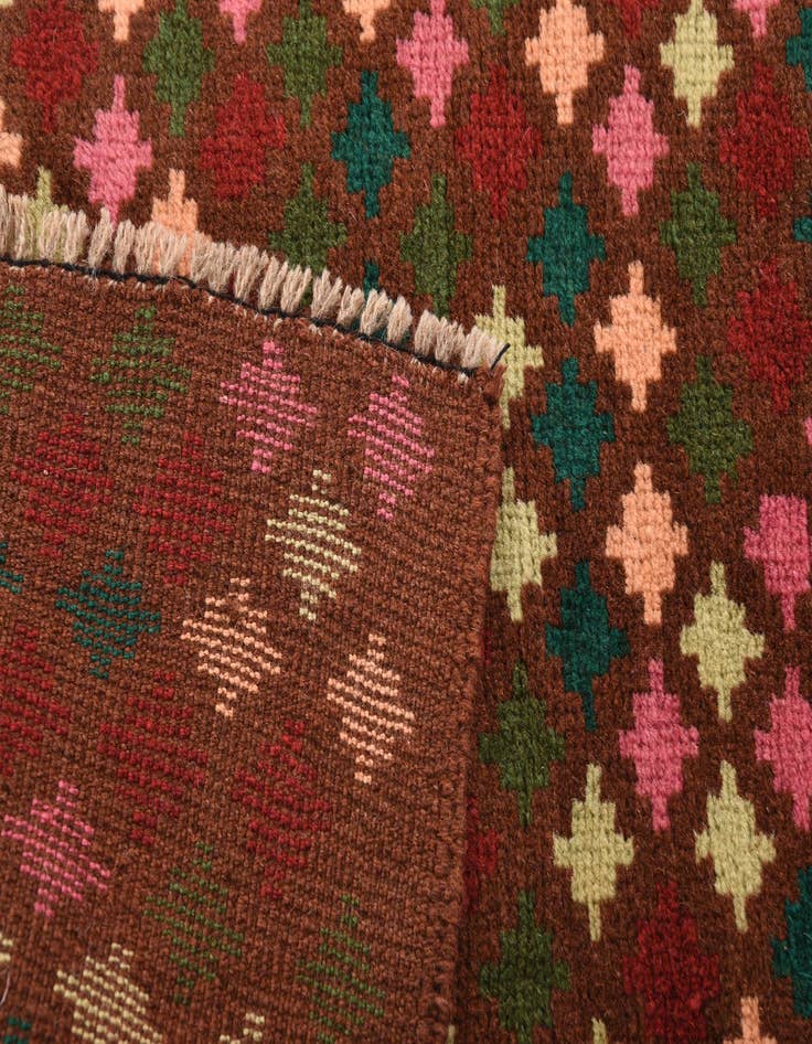 Detail image of  2' 1 x 3'  Hand Knotted Balouch Wool Rug