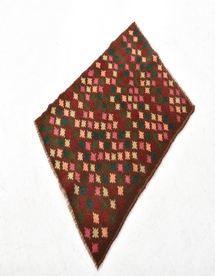 Detail image of  2' 1 x 3'  Hand Knotted Balouch Wool Rug