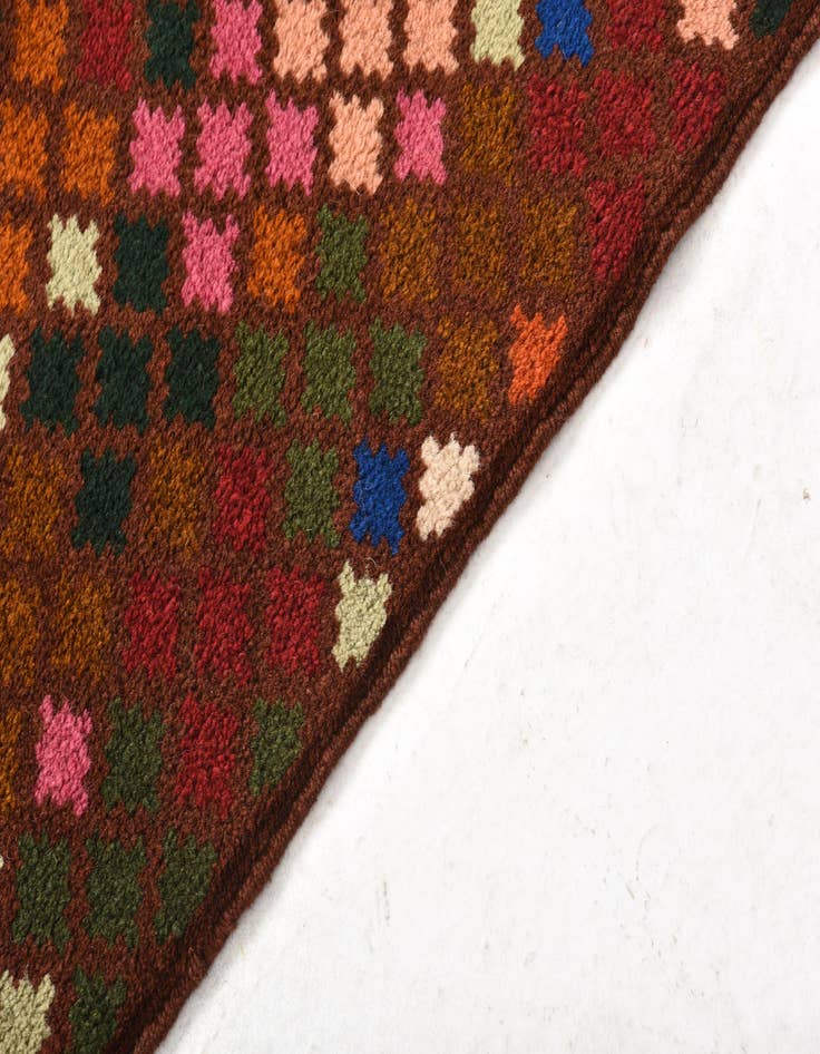 Detail image of  2' 1 x 2' 11  Hand Knotted Balouch Wool Rug