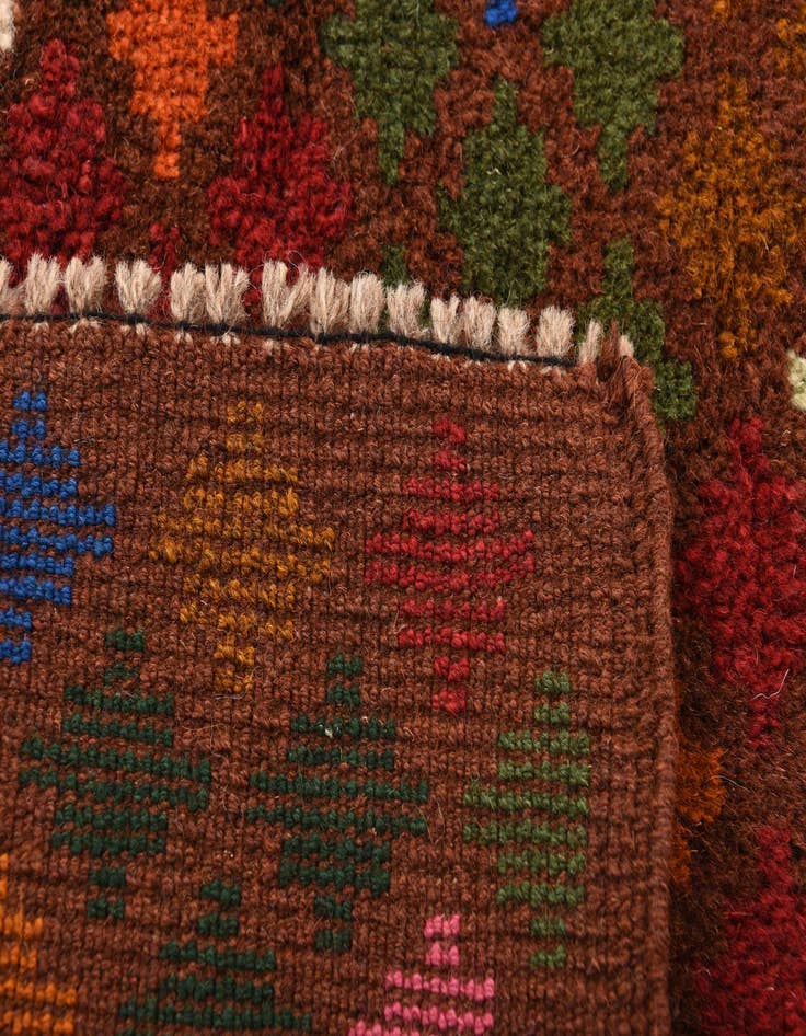 Detail image of  2' 1 x 2' 11  Hand Knotted Balouch Wool Rug