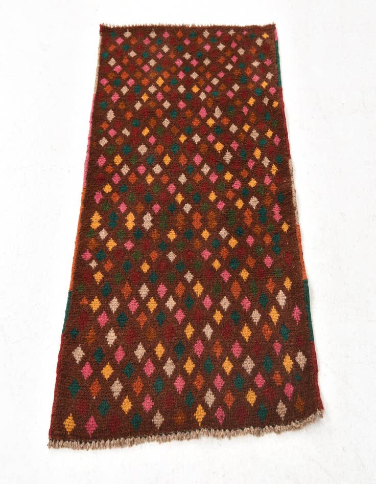 Detail image of  2' x 2' 11  Hand Knotted Balouch Wool Rug