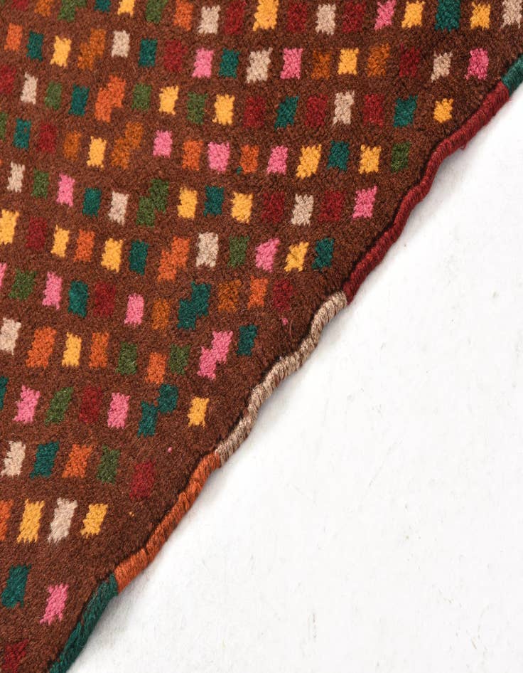 Detail image of  2' x 2' 11  Hand Knotted Balouch Wool Rug