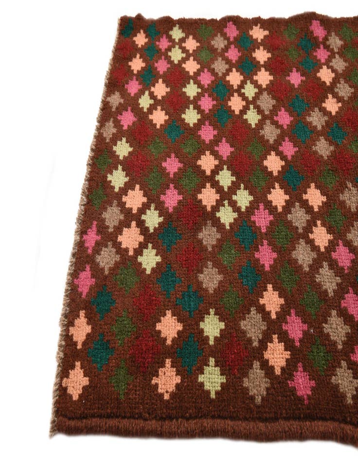 Detail image of 2' 2 x 3' Hand Knotted Balouch Wool Rug