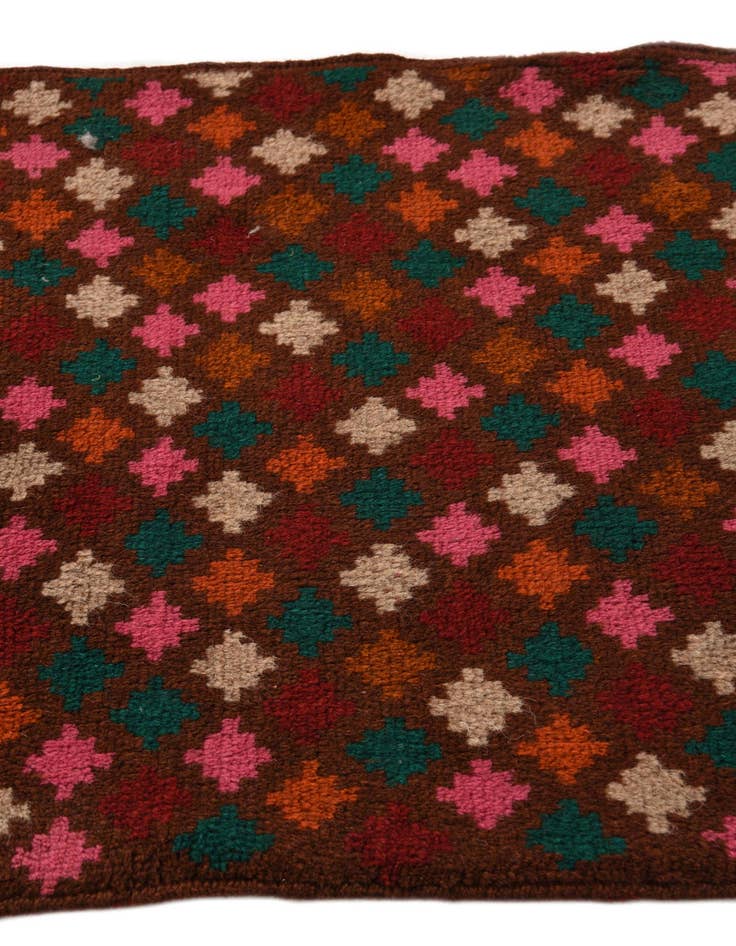 Detail image of  2' x 3'  Hand Knotted Balouch Wool Rug