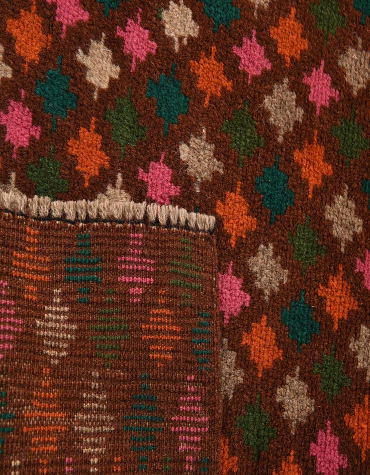 Detail image of  2' x 3'  Hand Knotted Balouch Wool Rug