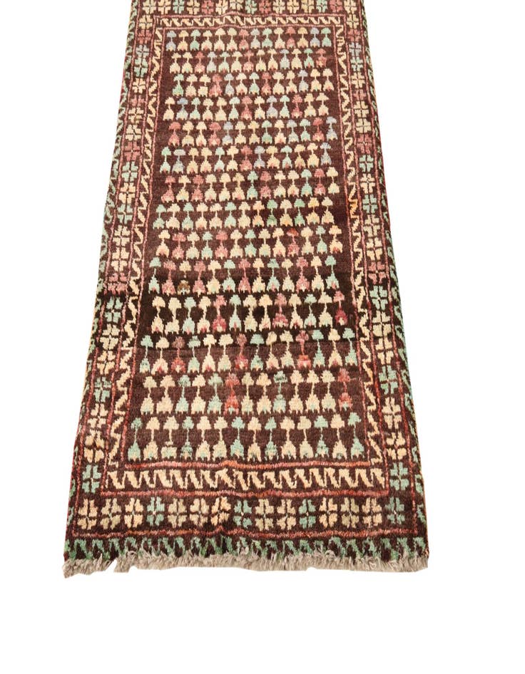 Detail image of  2' 9 x 4' 6  Hand Knotted Balouch Wool Rug