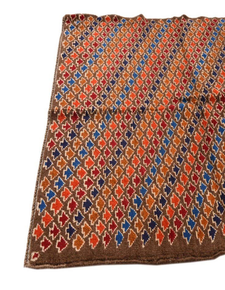 Detail image of  3' 9 x 5' 9  Hand Knotted Balouch Wool Rug