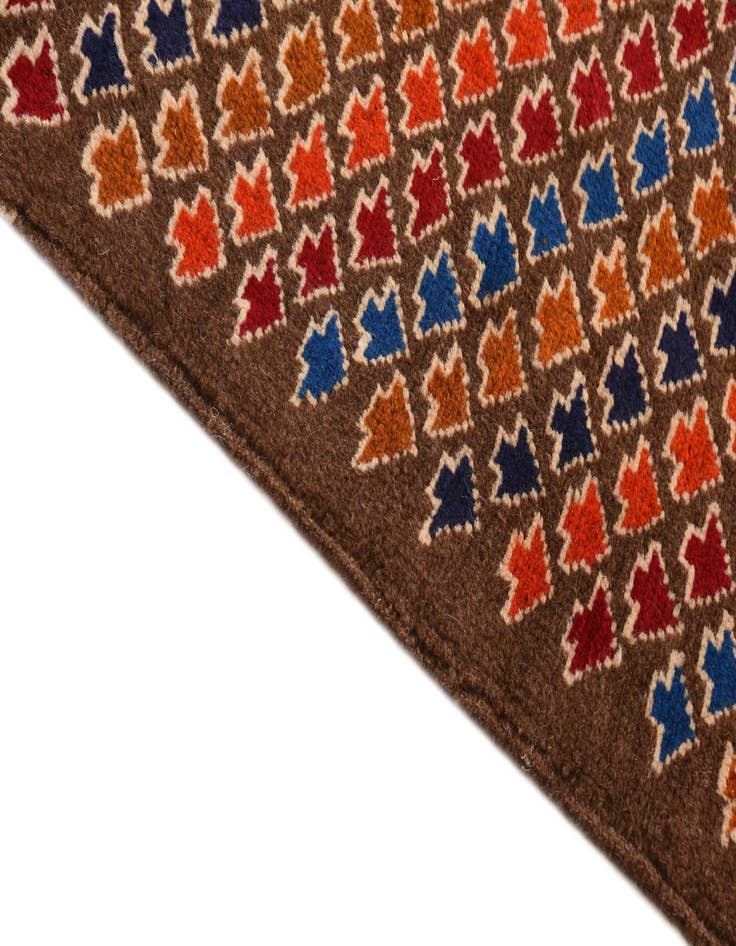 Detail image of  3' 9 x 5' 9  Hand Knotted Balouch Wool Rug