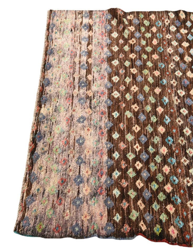 Detail image of  3' 9 x 5' 2  Hand Knotted Balouch Wool Rug