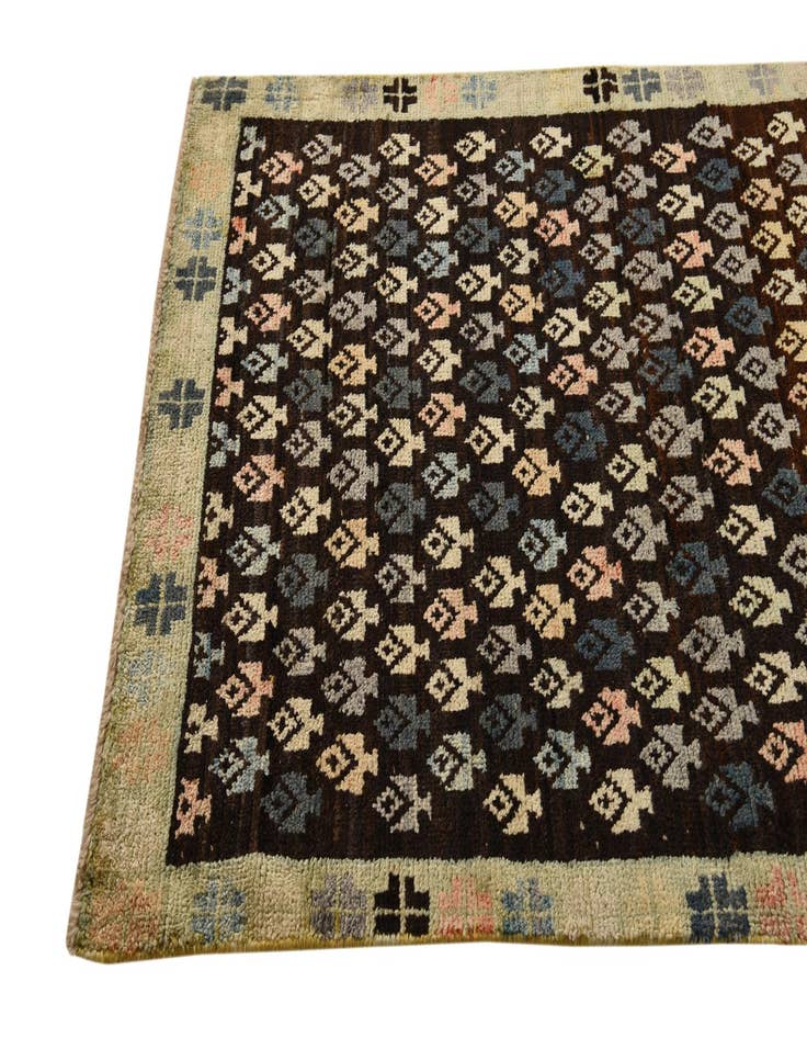 Detail image of  4' x 6' 4  Hand Knotted Balouch Wool Rug