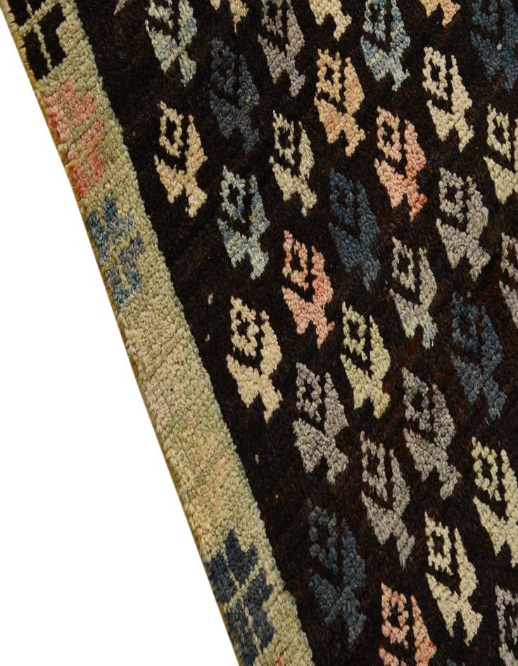 Detail image of  4' x 6' 4  Hand Knotted Balouch Wool Rug