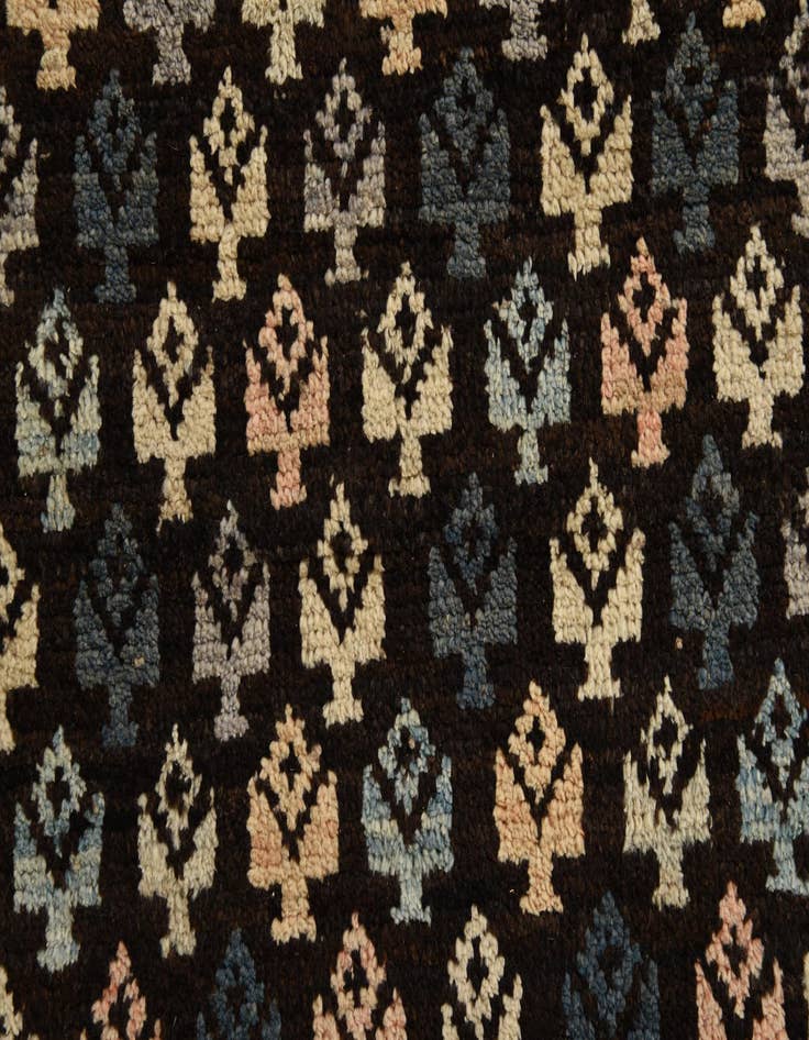 Detail image of  4' x 6' 4  Hand Knotted Balouch Wool Rug