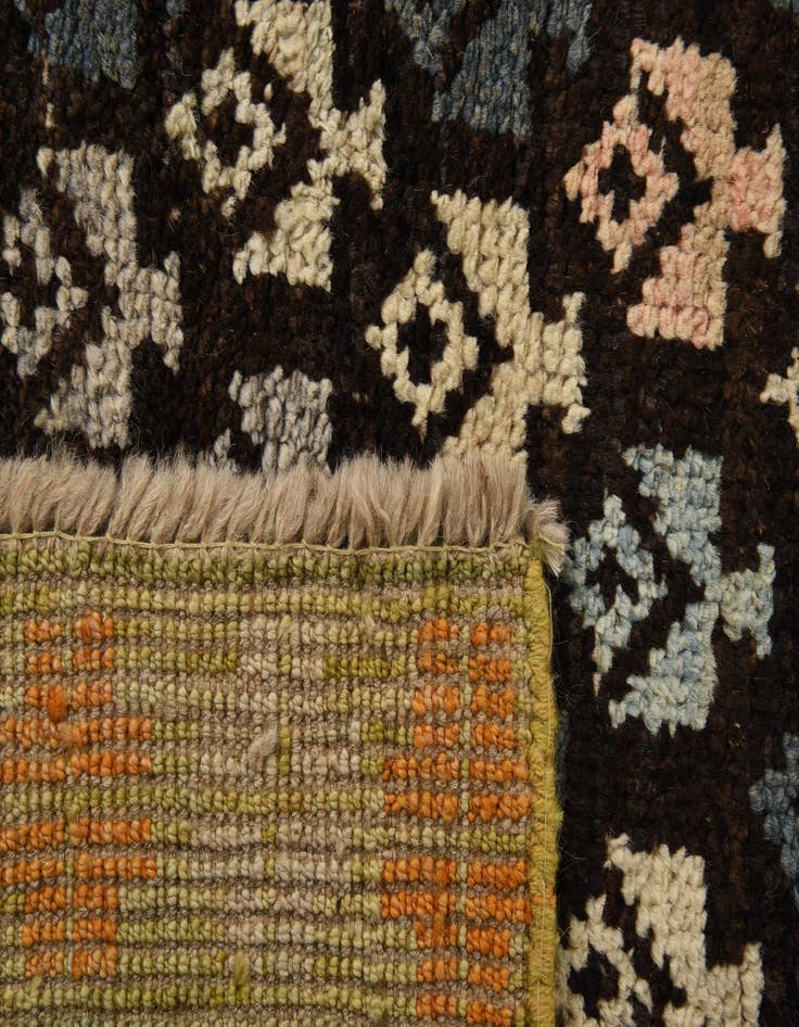 Detail image of  4' x 6' 4  Hand Knotted Balouch Wool Rug