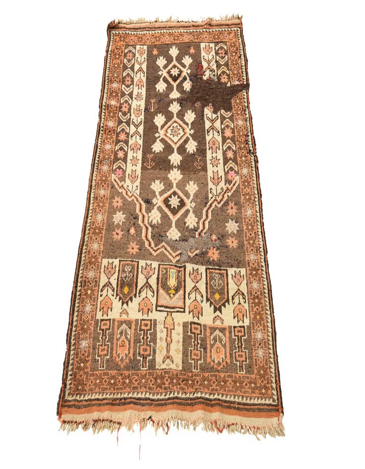 Detail image of  2' 7 x 4' 9  Hand Knotted Balouch Persian Wool Rug