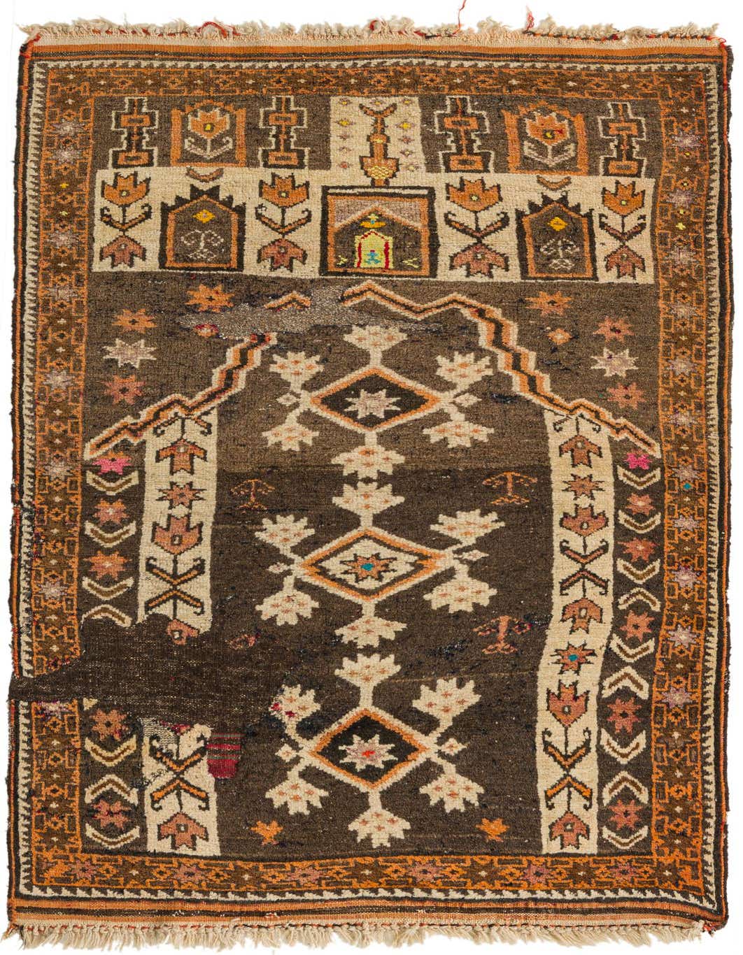 Primary image  2' 7 x 4' 9  Hand Knotted Balouch Persian Wool Rug