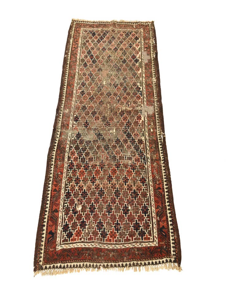 Detail image of  3' x 5'  Hand Knotted Balouch Persian Wool Rug