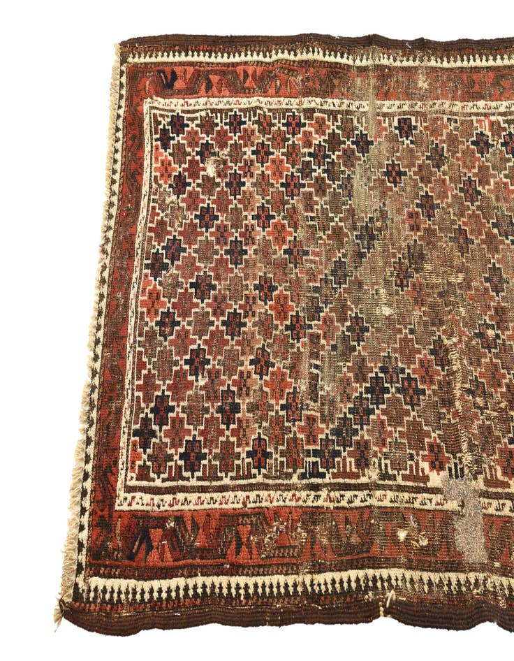 Detail image of  3' x 5'  Hand Knotted Balouch Persian Wool Rug