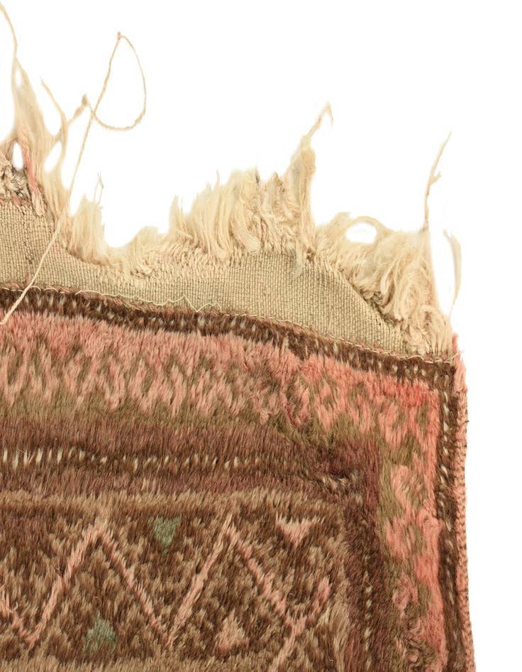 Detail image of  4' 7 x 6' 8  Hand Knotted Balouch Persian Wool Rug