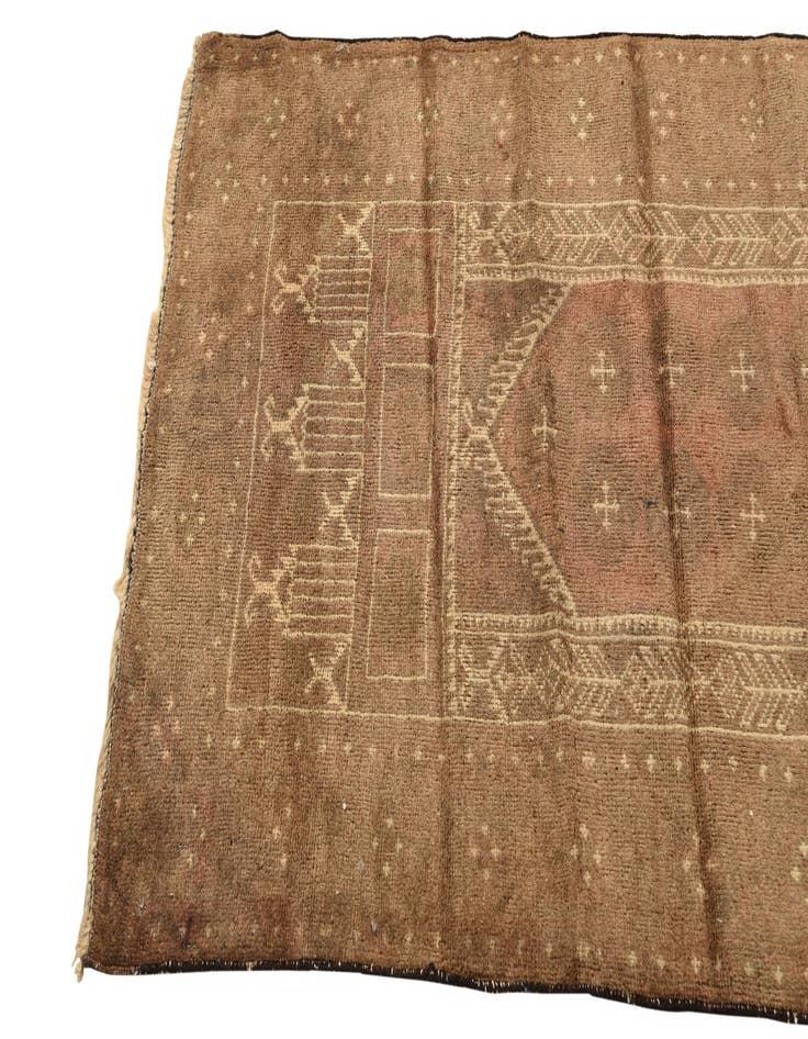 Detail image of  2' 10 x 4' 6  Hand Knotted Balouch Persian Wool Rug