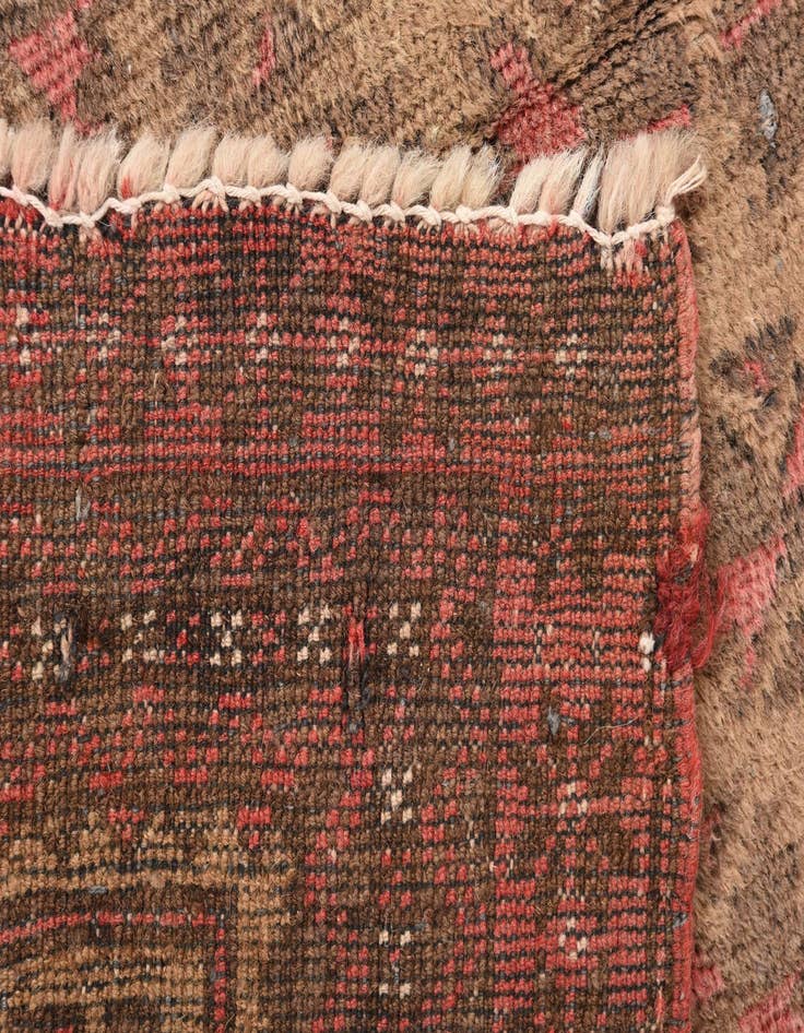 Detail image of  3' 1 x 4' 7  Hand Knotted Balouch Persian Wool Rug