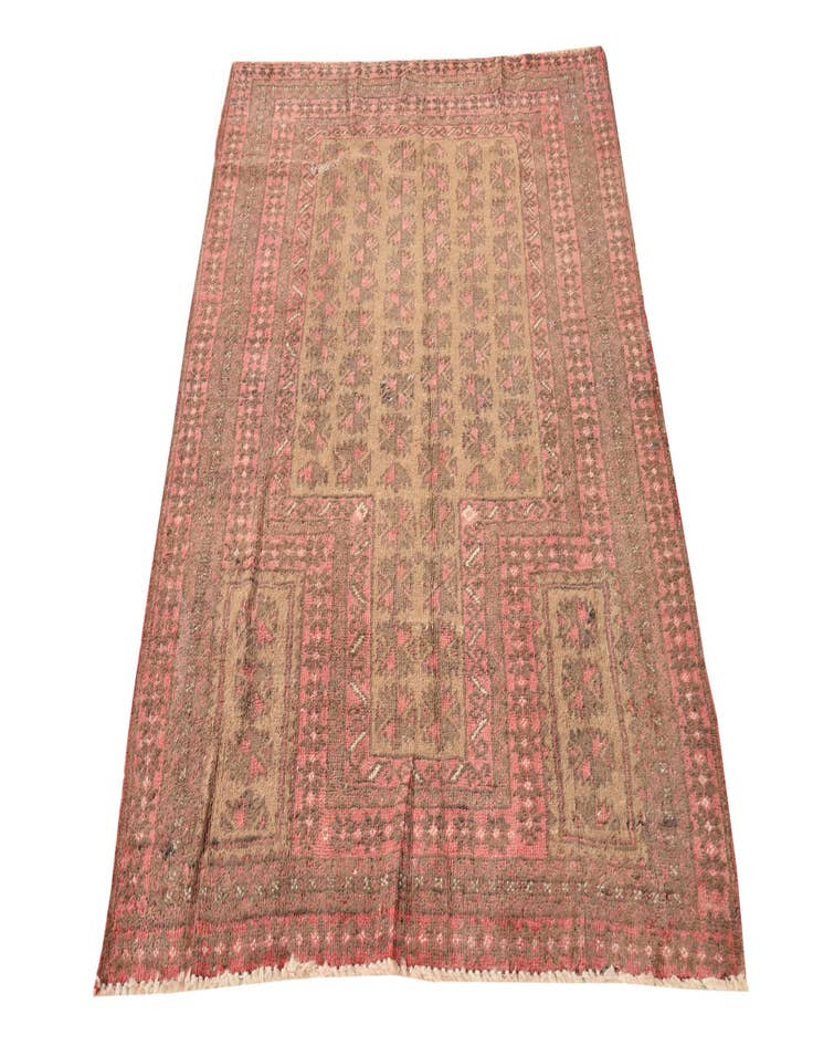 Detail image of  3' 1 x 4' 7  Hand Knotted Balouch Persian Wool Rug