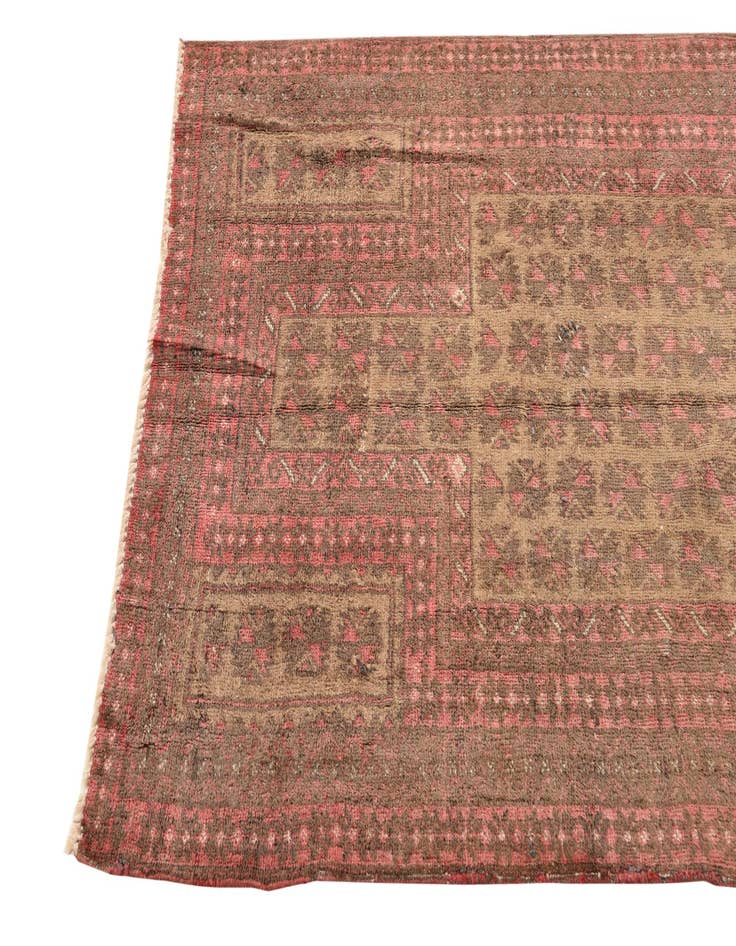 Detail image of  3' 1 x 4' 7  Hand Knotted Balouch Persian Wool Rug