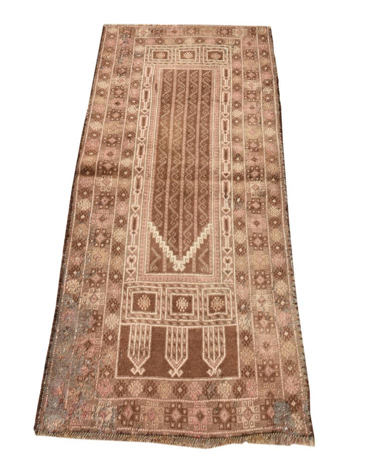 Detail image of  3' x 4' 5  Hand Knotted Balouch Persian Wool Rug