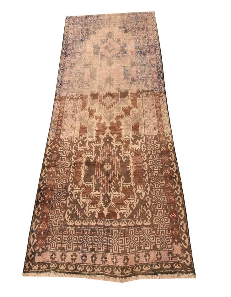 Detail image of  3' 9 x 6' 9  Hand Knotted Balouch Persian Wool Rug