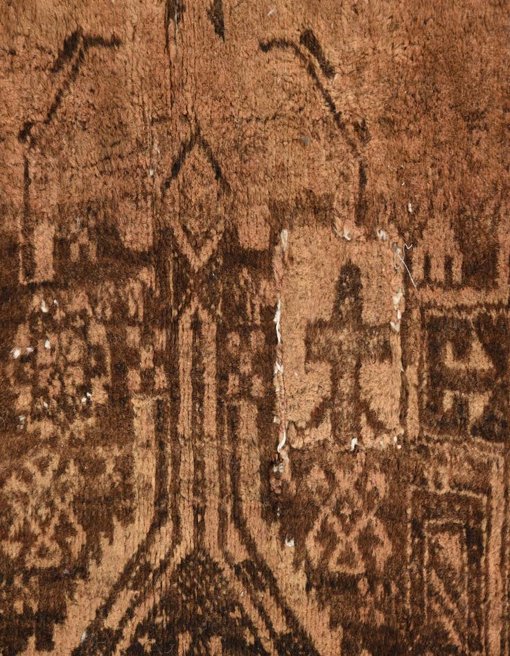 Detail image of  3' 7 x 5' 8  Hand Knotted Balouch Persian Wool Rug