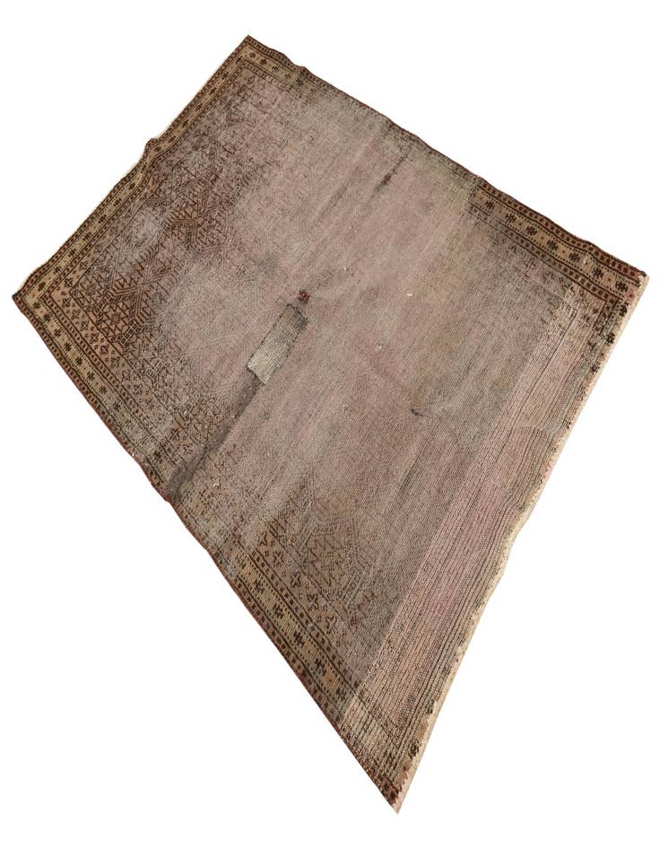 Detail image of  3' 9 x 5' 10  Hand Knotted Balouch Persian Wool Rug