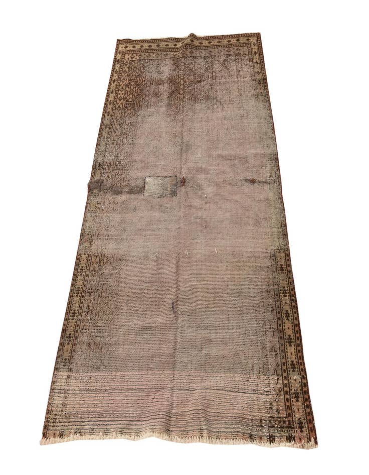 Detail image of  3' 9 x 5' 10  Hand Knotted Balouch Persian Wool Rug