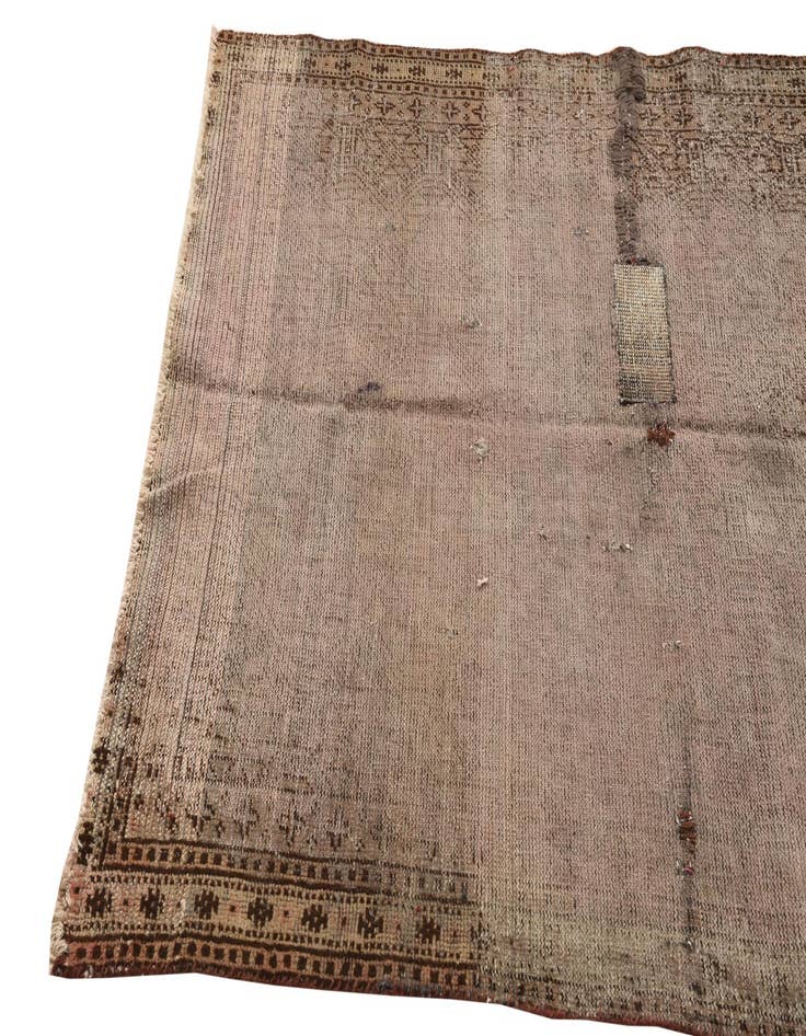 Detail image of  3' 9 x 5' 10  Hand Knotted Balouch Persian Wool Rug