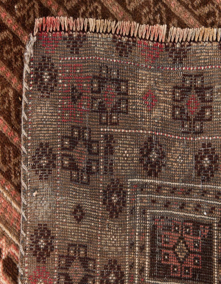 Detail image of  2' 10 x 4' 10  Hand Knotted Balouch Wool Rug