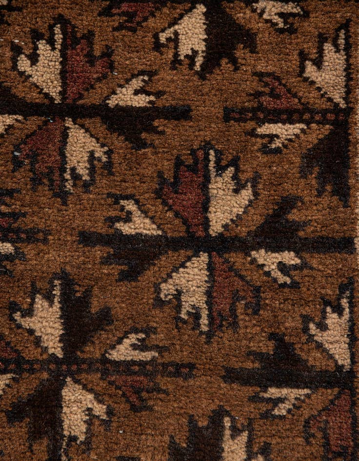 Detail image of  2' 8 x 4' 4  Hand Knotted Balouch Persian Wool Rug