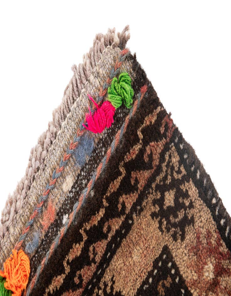 Detail image of  2' 8 x 4' 4  Hand Knotted Balouch Persian Wool Rug